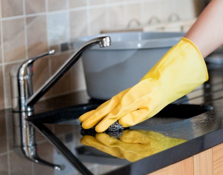 Professional curtain cleaning process in a Tower Hill home