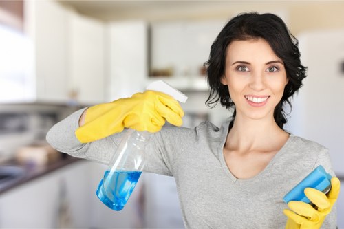 Professional carpet cleaning in a busy Tower Hill office