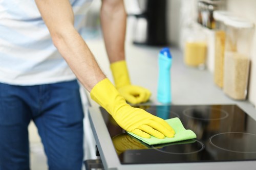 Removing stains and dirt from a fabric sofa in Tower Hill