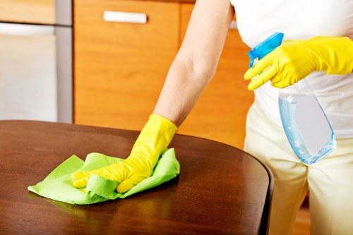 Close-up of mattress stain removal and deep cleaning